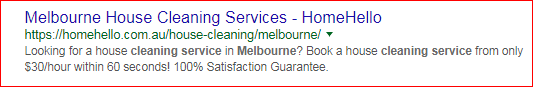 Melbourne housecleaning services