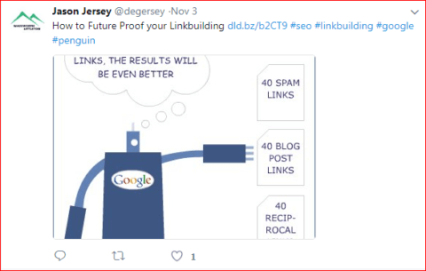Google penguine spam links image