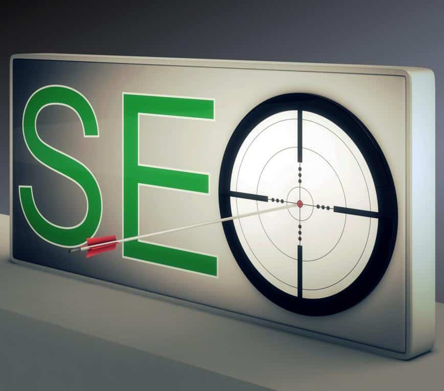 SEO Target with Arrow