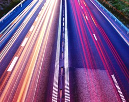Colorful Road At Night