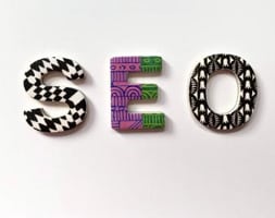 Painted Letters Forming SEO