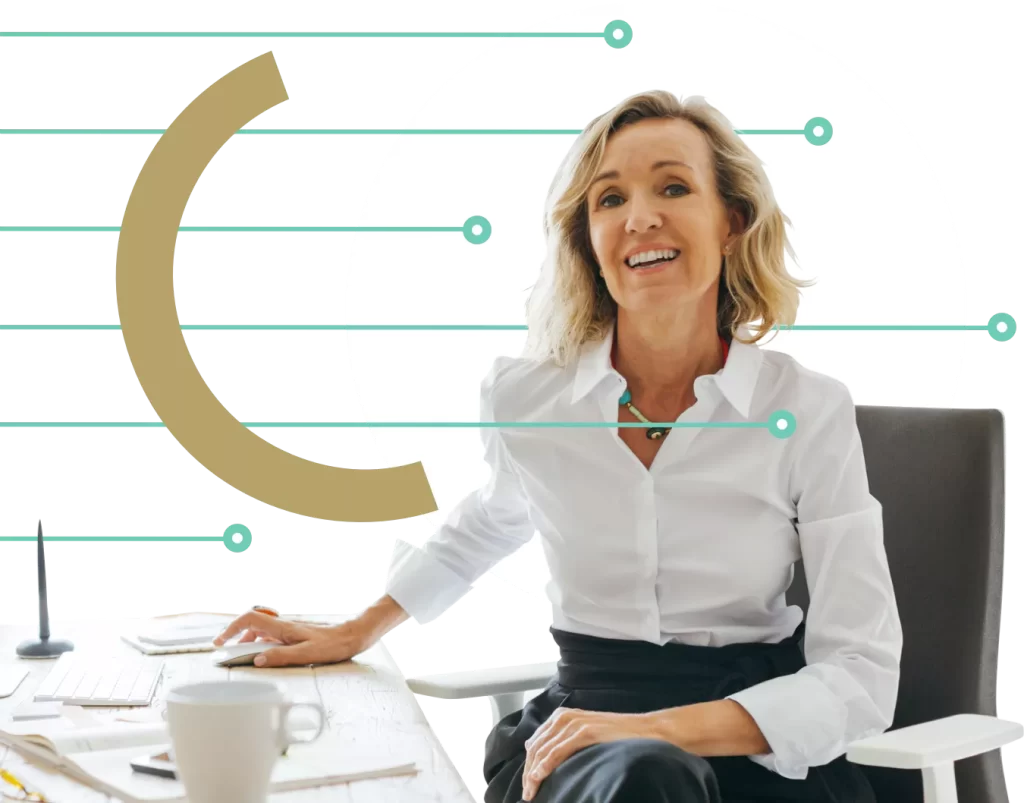 Woman Sitting On A Chair Smiling At The Camera