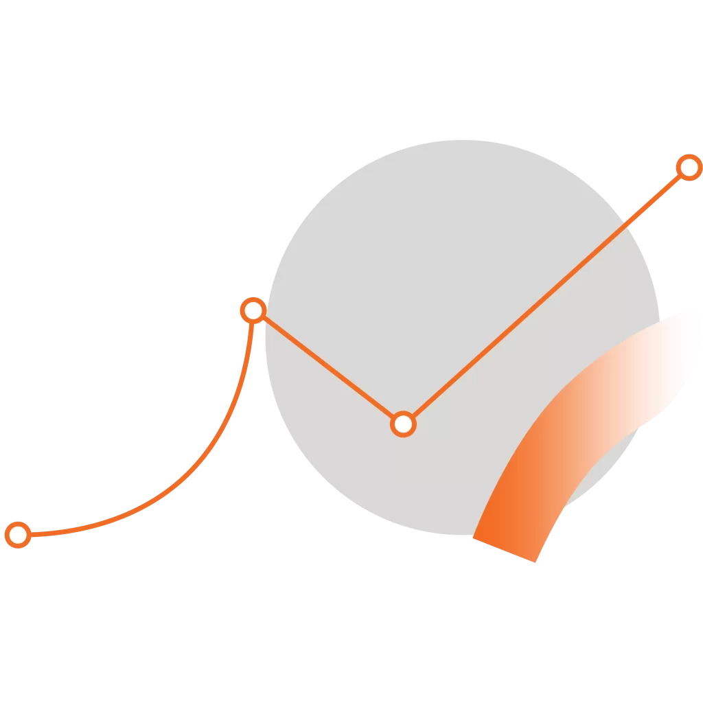 Orange Line Graph