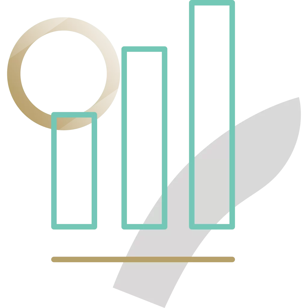 Bar Graph With Stylish Shapes