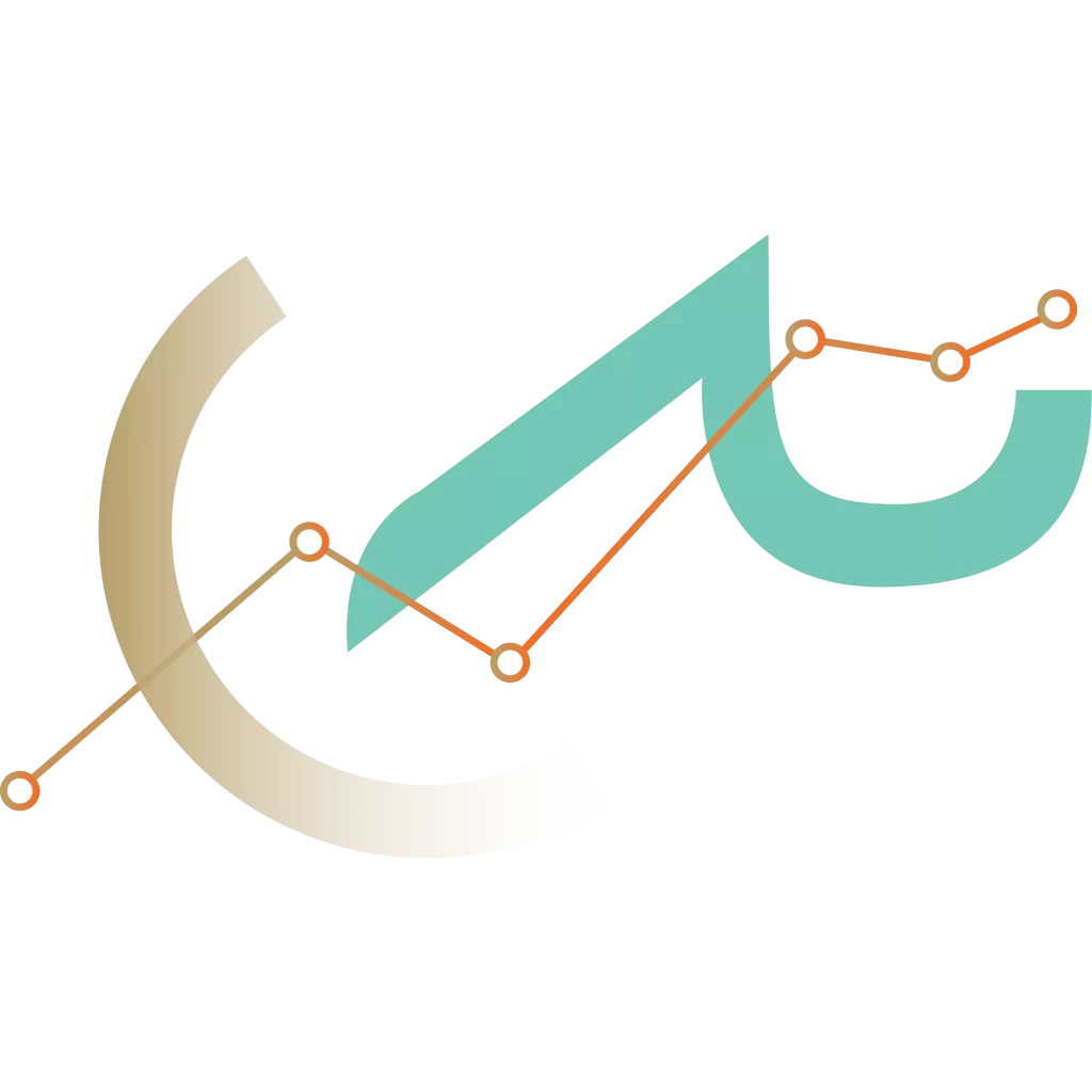 Stylish Line Graph in Orange