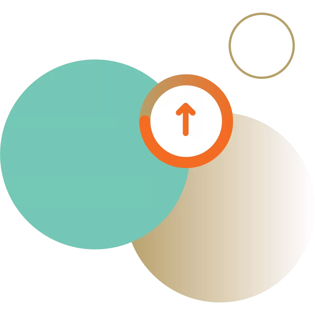 Circles with Arrow Shapes