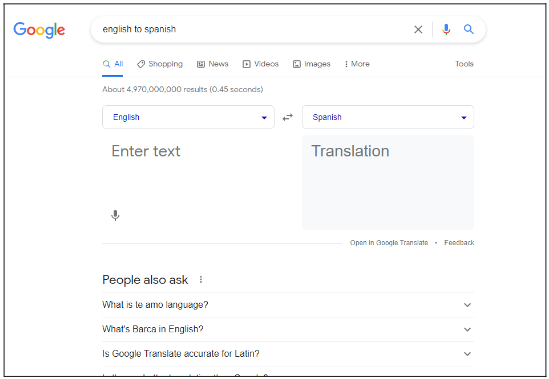 English to Spanish Translation Google Search