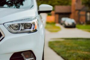 Close-up Shot of A Car's Headlight
